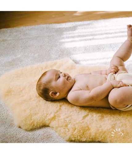 Popolini Lambswool Playmat - Skin Friendly, Temperature Regulating and Breathable