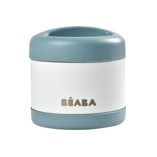 Beaba Insulated Food Pot - Perfect for Storing Warm or Cold Food 500ml Baltic Blue