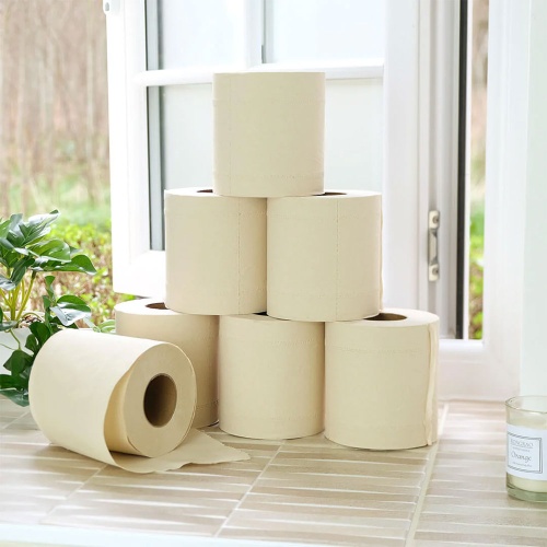 Cheeky Panda 100% Natural & Sustainable Bamboo Toilet Tissues - 9 Rolls - Natural Colour