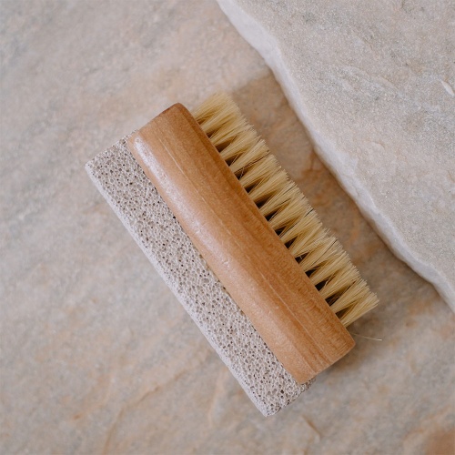 Croll and Denecke Premium FSC Beechwood Nail Brush with Pumice Stone