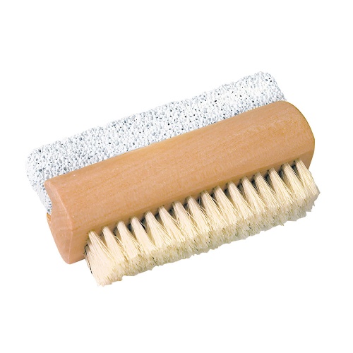 Croll and Denecke Premium FSC Beechwood Nail Brush with Pumice Stone