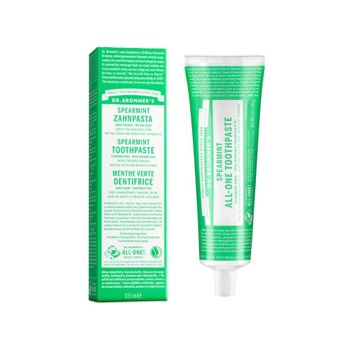 Dr Bronners Toothpaste No Artifical Colours, Flavours, Preservatives or Sweeteners - Spearmint