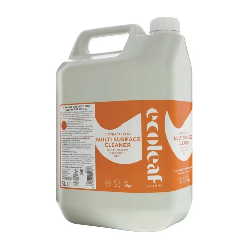 Ecoleaf Anti-Bacterial Multi Surface Cleaner 5 Litre Refill - Orange Blossom & Petitgrain