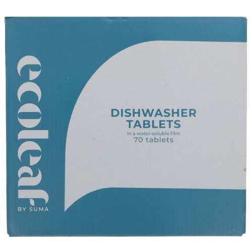 Ecoleaf Dishwasher Tablets in Water Soluble Film - 70 tabs  - Citrus