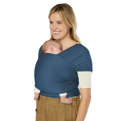 Ergobaby Aura Sustainable Knit Stretchy Baby Wrap - Twilight Navy