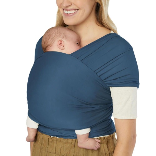 Ergobaby Aura Sustainable Knit Stretchy Baby Wrap - Twilight Navy