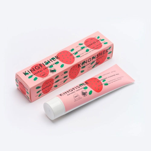 Kingfisher Natural Strawberry Flouride Free Toothpaste