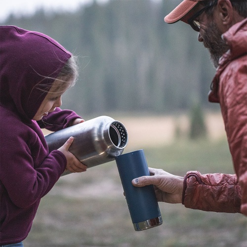 Klean Kanteen Insulated TK Wide - Perfect for Coffee or Cold Drinks On The Go 473ml/16oz Cafe Cap Sunset