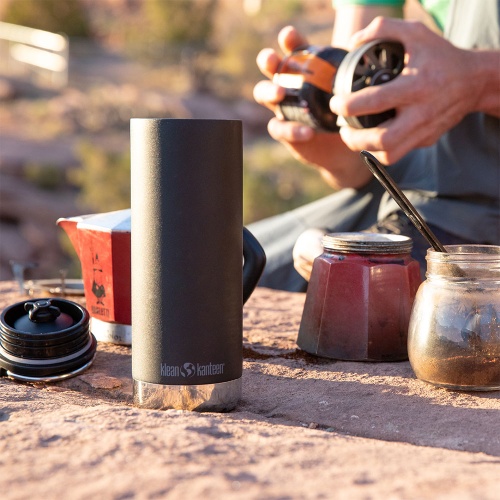 Klean Kanteen Insulated TK Wide - Perfect for Coffee or Cold Drinks On The Go 473ml/16oz Cafe Cap Sunset