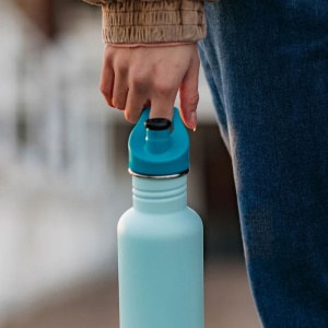 Klean Kanteen Classic Stainless Steel Water Bottle 532ml Blue Tint