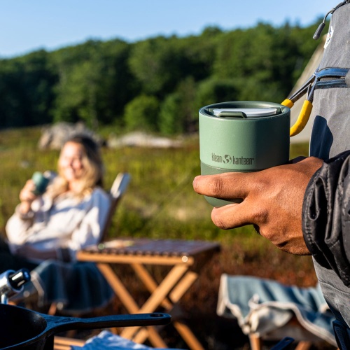 Klean Kanteen Rise Insulated Mug with Flip Lid 14oz Ice Blue