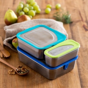 Klean Kanteen Stainless Steel Lunch Box Complete Set - Plastic Free - Leakproof