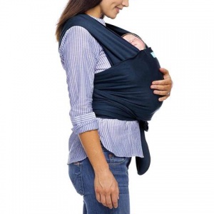 Moby Wrap Classic Stretchy Baby Carrier from Newborn  - Midnight Blue