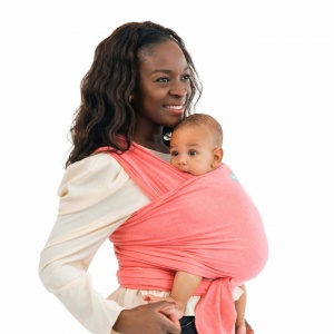 Moby Wrap Elements Stretchy Baby Carrier from Newborn  - Watermelon