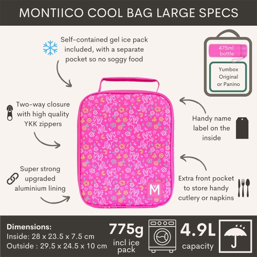 Montii Lunch Bag with Ice Pack - Unicorn Magic