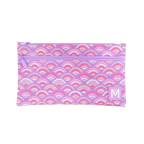 Montii Extra Large Pencil Case with 2 Pockets - Rainbow Roller