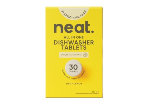 Neat Concentrated Dishwasher Tablets - All-in-One - Zingy Lemon - 30s