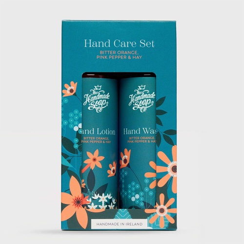 The Handmade Soap Co - Hand Care Set - Hand Wash and Hand Lotion - Bitter Orange & Pink Pepper