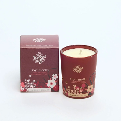 The Handmade Soap Company Candle - Wind Down - Coriander Seed & Geranium 70g