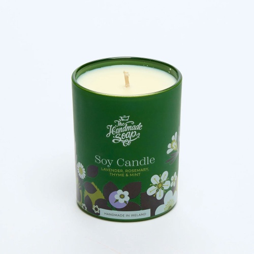 The Handmade Soap Company Candle - Uplifting and Soothing Lavender Rosemary Thyme & Mint