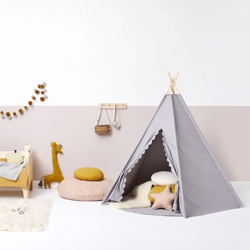 The Little Green Sheep Childrens Teepee Indoor Play Tent and Travel Bag