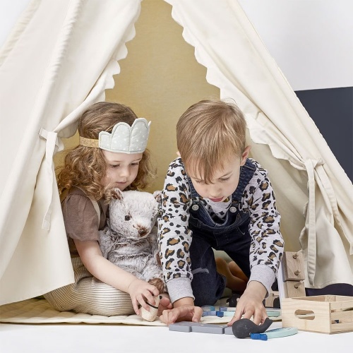 The Little Green Sheep Childrens Teepee Indoor Play Tent and Travel Bag