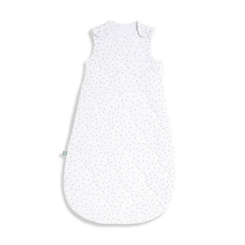 The Little Green Sheep Organic Cotton Baby Sleeping Bag - White Rice