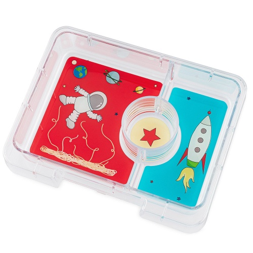 Yumbox Lunch / Snack Box True Blue with Rocket Exterior