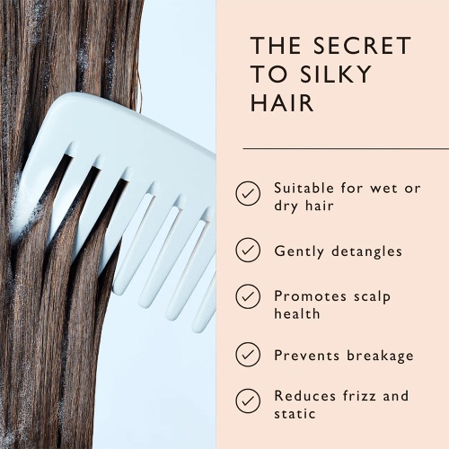 UpCircle Bamboo Wide Tooth Comb for Gentle Frizz-Free Detangling