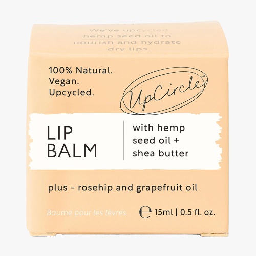 UpCircle Natural Lip Balm with Hemp Seed Oil to Hydrate and Plump 15ml