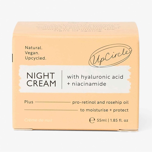 Upcircle Night Cream with Hyaluronic Acid and Pro-Retinol to Reduce Signs of Ageing