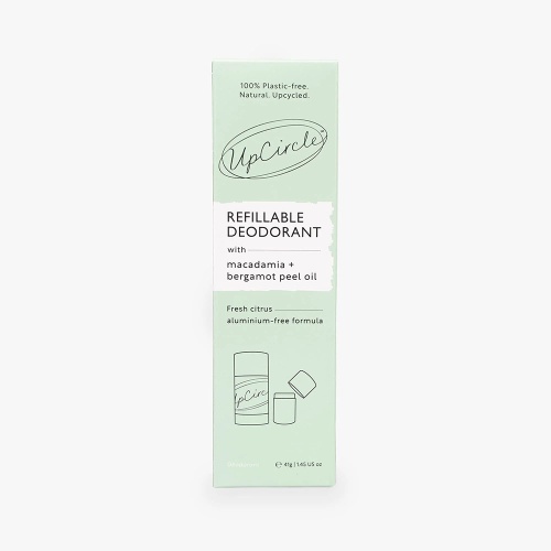 Upcircle Refillable Natural Deodorant Zesty Macadamia and Bergamot