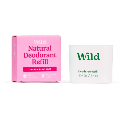 Wild Natural Aluminium Free Deodorant Refill Cherry Blossom