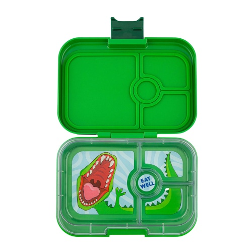 Yumbox 4 Compartment Panino Lunchbox Jurassic Green