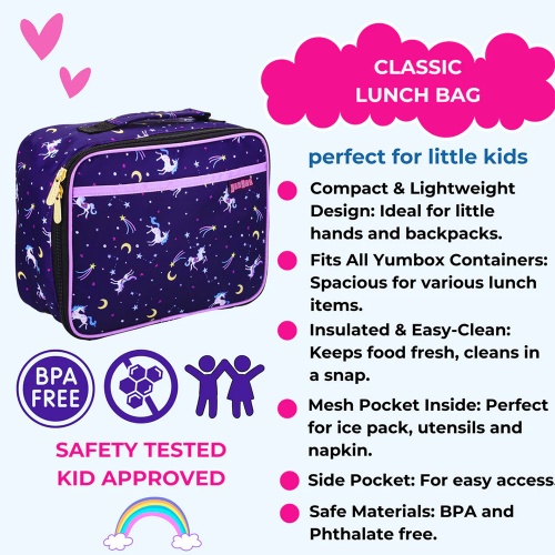 Yumbox Insulated Lunchbag Unicorn Purple