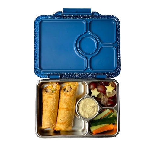 Yumbox Pret Stainless Steel Leakproof Lunchbox Twilight Blue Glitter Edition