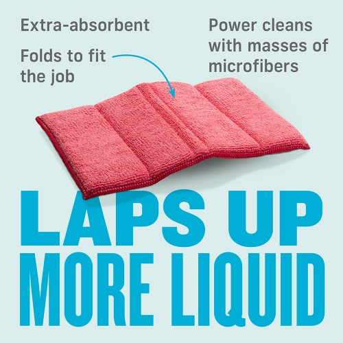 E Cloth Extra Absorbent Cleaning Pad - Mop Up Spills