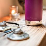 Klean Kanteen Insulated TK Wide - Perfect for Coffee or Cold Drinks 355ml/12oz Cafe Cap Purple Potion