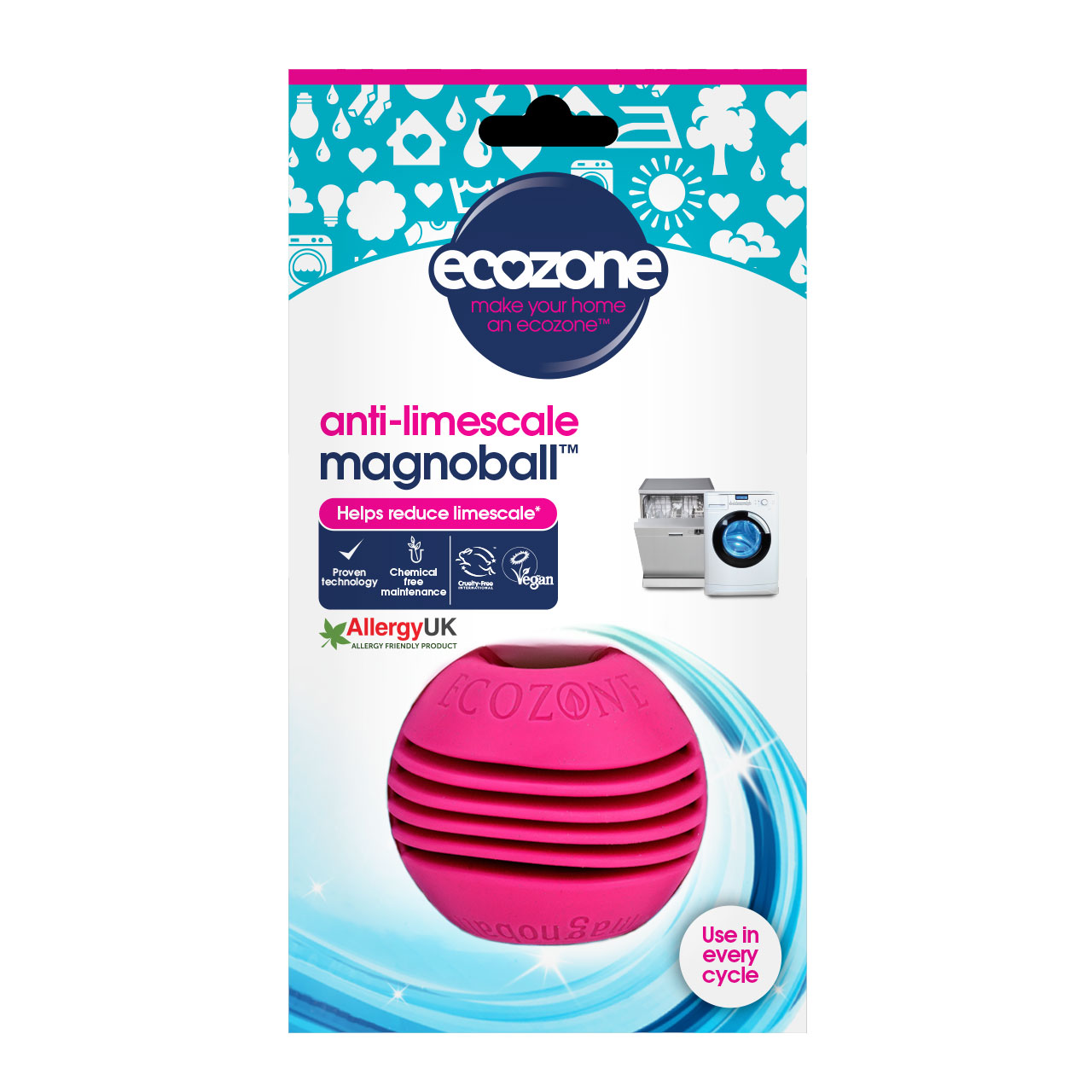 Ecozone Magnoball Anti Limescale for Dishwashers and Washing Machines