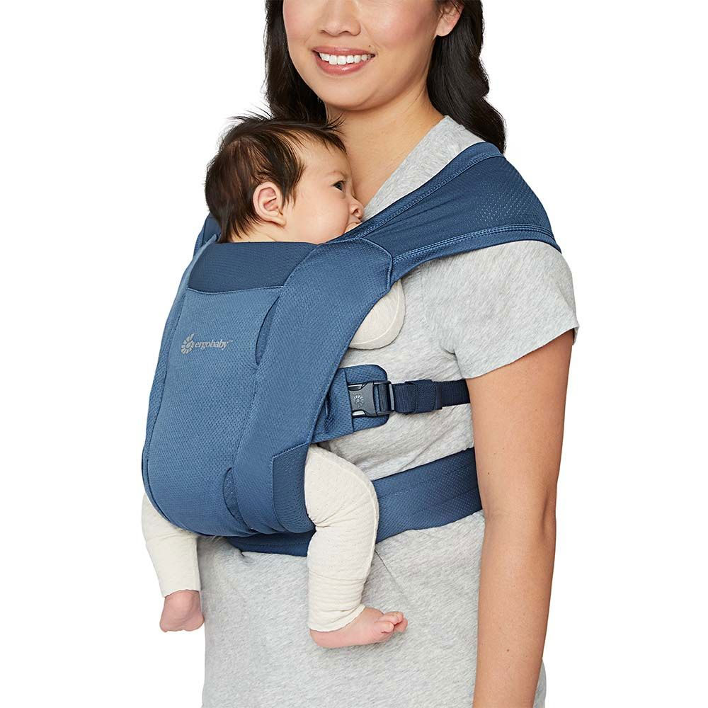 Ergobaby Embrace Baby Carrier Air Mesh Blue Earthmother.ie