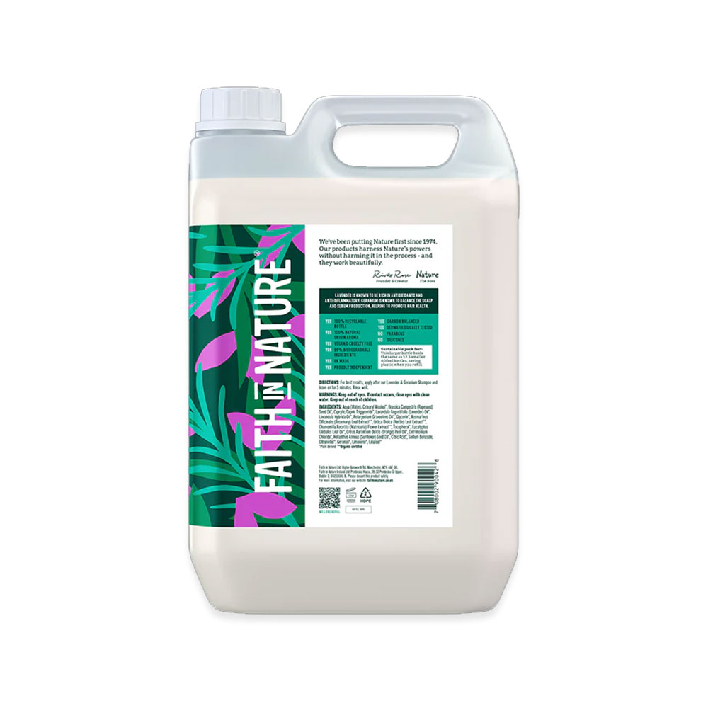 Faith In Nature Lavender Geranium Conditioner 5 Litre Refill