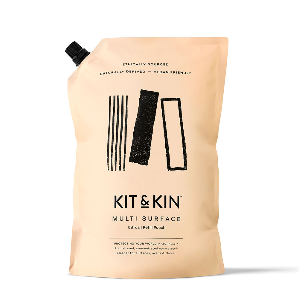 Kit & Kin Sanitising Multi Surface Cleaner Citrus 1L Refill Pouch