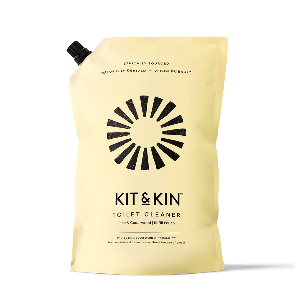 Kit & Kin Toilet Cleaner - Pine & Cedarwood 1L Refill Pouch