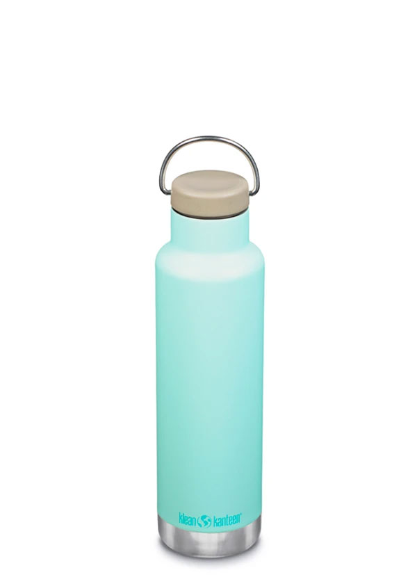 Klean Kanteen Classic Insulated Stainless Steel Water Bottle 592ml Blue Tint