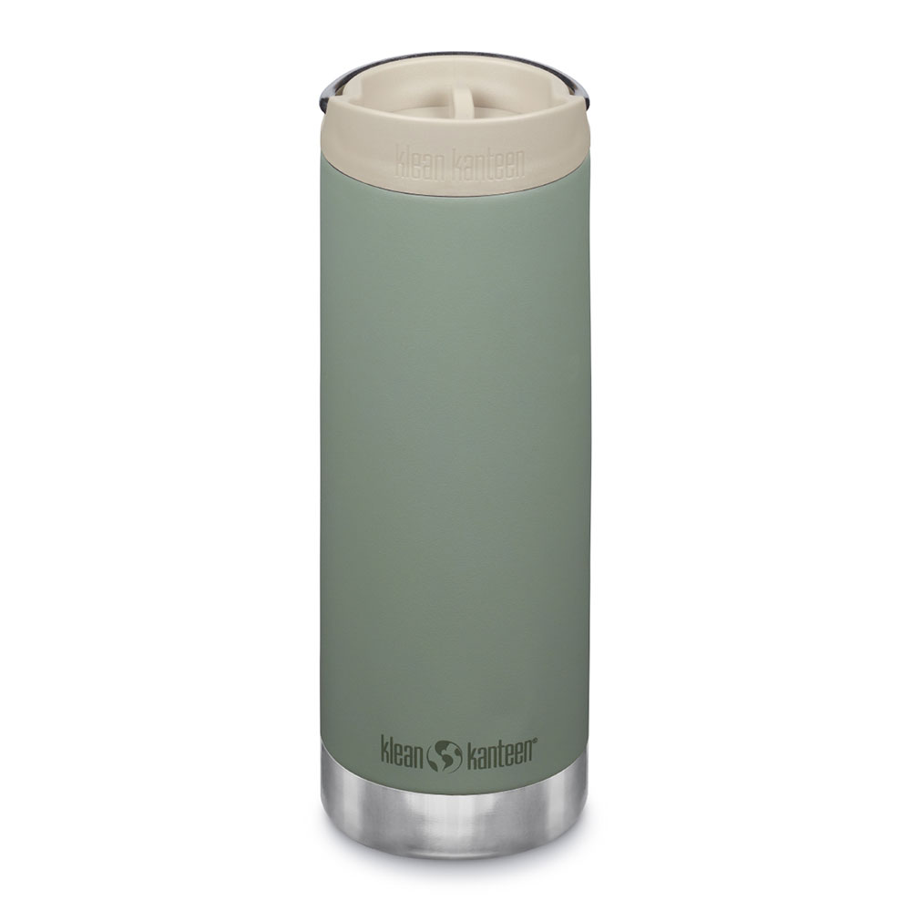 Klean Kanteen Insulated TK Wide - Perfect for Coffee or Cold Drinks On The Go 473ml/16oz Cafe Cap Sea Spray