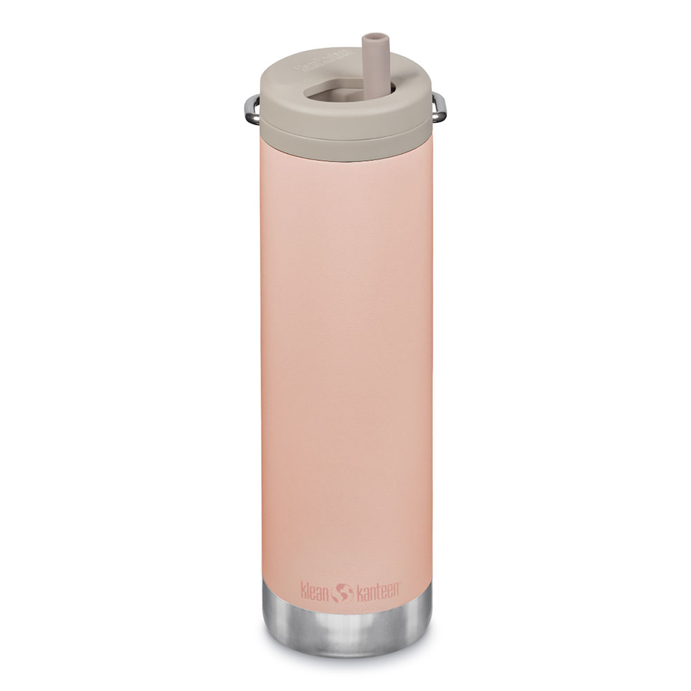 Klean Kanteen Insulated TK Wide with Twist Cap and Straw - 20oz/592ml Peach Parfait