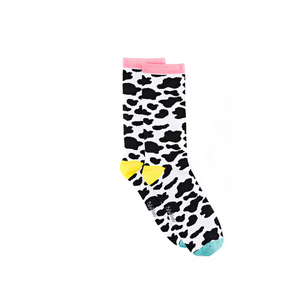 Polly and Andy Adults Soft Bamboo Socks with Seamless Toes - Cows