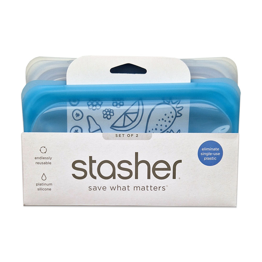 Stasher Reusable Snack Bag 2 Pack