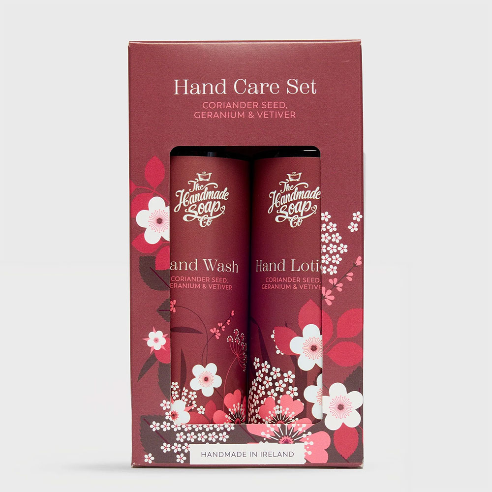 The Handmade Soap Co - Hand Care Set - Hand Wash and Hand Lotion - Coriander Seed & Geranium