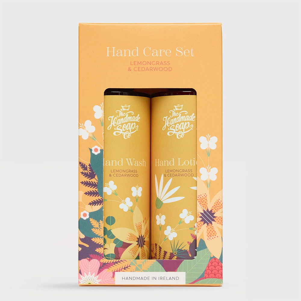 The Handmade Soap Co - Hand Care Set - Hand Wash and Hand Lotion - Lemongrass & Cedarwood